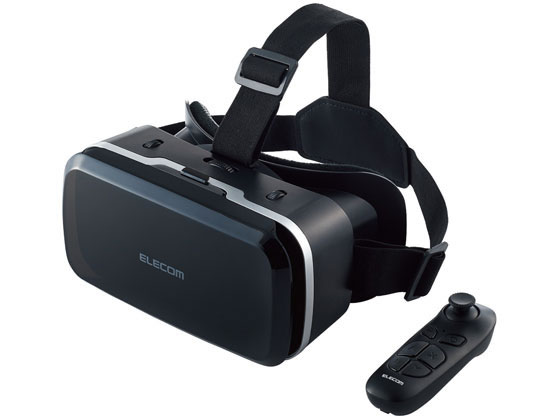 【レビュー投稿で100円OFFクーポン】【お取り寄せ】エレコム VRゴーグル VRリモコン 4.8〜7インチ対応 VRG-M02RBK プロジェクター関連品 アンテナ AV関連品 テレビ オーディオ 家電