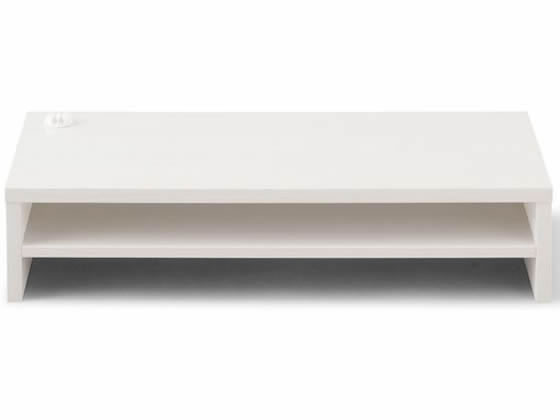 【マラソン限定★2000円クーポン&ポイント2倍】送料無料【お取り寄せ】アイリスオーヤマ モニター台 棚板付き W590 オフホワイト MNS-590T-OW 机上台 モニター台 デスク周辺 オフィスデスク 事務机 オフィス家具