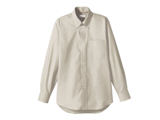 【レビュー投稿で100円OFFクーポン】【お取り寄せ】ボンマックス オックスフォード長袖シャツ ベージュ L FB4510U-1-L シャツ レストラン カフェ 飲食店ユニフォーム ユニフォーム