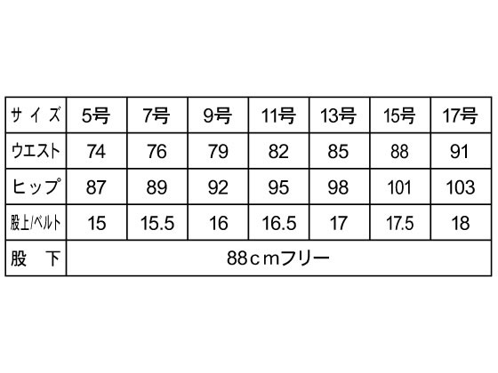 【お取り寄せ】ボンマックス レディスストレートパンツ ブラック 7号 FP6317L-16-7G 3