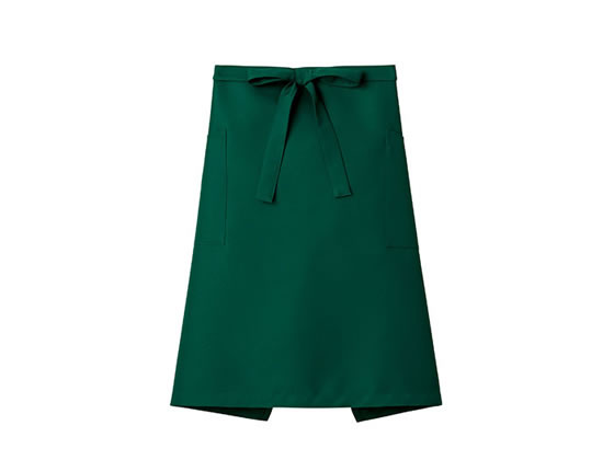 【ポイント2倍★24日20:00～29日9:59迄】【お取り寄せ】ボンマックス ミドルエプロン グリーン F FK7170-4-F ソムリエエプロン 前掛けエプロン 飲食店ユニフォーム ユニフォーム