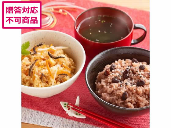 【メーカー直送】レンジで簡単 慶びごはん 赤飯・鶏五目詰合せ【代引不可】 米 穀物 畜産物 お取り寄せグルメ