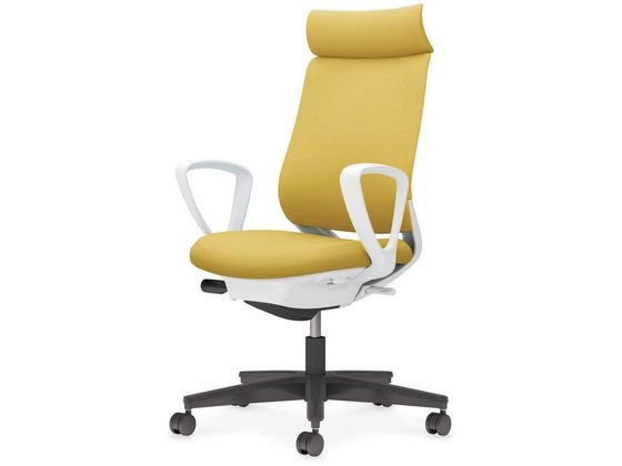 【楽天大感謝祭限定★26日9:59迄ポイント2倍】【メーカー直送】コクヨ ミトラ2 布 アディショナルサークル肘 黒脚本体白オリーブイエロー【代引不可】【組立・設置・送料無料】肘なし 布張りチェア オフィスチェア オフィス家具