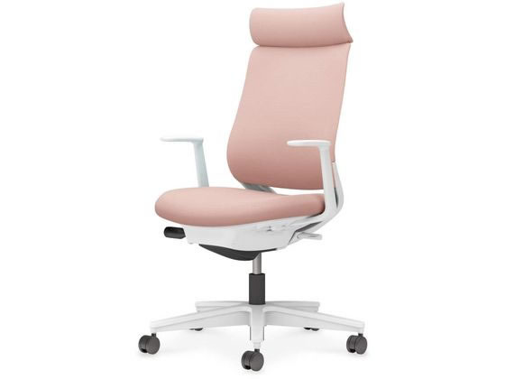 【メーカー直送】コクヨ ミトラ2 布 アディショナルL字肘 白脚本体白アッシュピンク【代引不可】【組