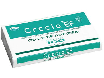 【お取り寄せ】クレシア/クレシアEF ハンドタオル ソフトタイプ 100組