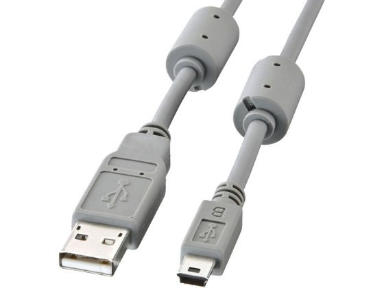 【レビュー投稿で100円OFFクーポン】【お取り寄せ】サンワサプライ ミニUSBケーブル (3m) KU-AMB530K USBケーブル A to miniB ケーブル 電源タップ 配線パーツ 家電