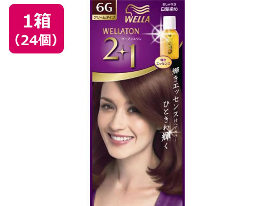 【メーカー直送】ウエラジャパン ウエラトーン2+1 クリームタイプ 6G ウォームブラウン 24個【代引不可】 白髪用 ヘアカラー ヘアケア