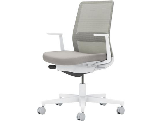 【レビュー投稿で100円OFFクーポン】【メーカー直送】コクヨ モネット L型肘 ライトグレー【代引不可】【組立・設置・送料無料】肘付き 固定肘タイプ メッシュチェア オフィスチェア オフィス家具