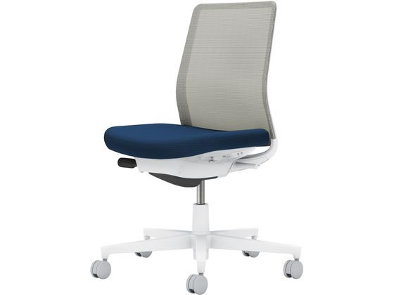 【メーカー直送】コクヨ モネット 肘なし 背座別色 ネイビー/ライトグレー【代引不可】【組立・設置・送料無料】 肘なし メッシュチェア オフィスチェア オフィス家具