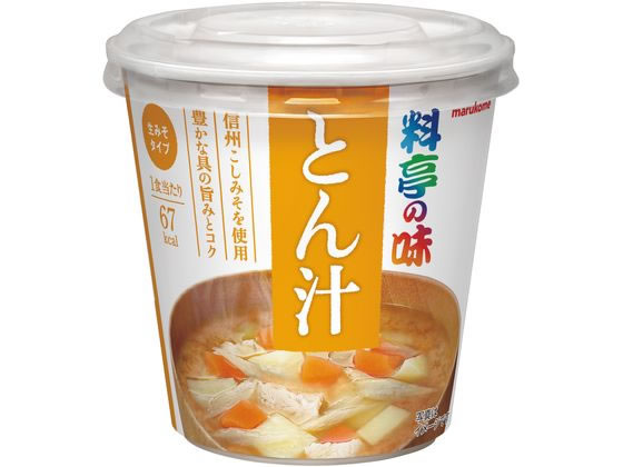 マルコメ カップ 料亭の味 とん汁 1食 味噌汁...の商品画像