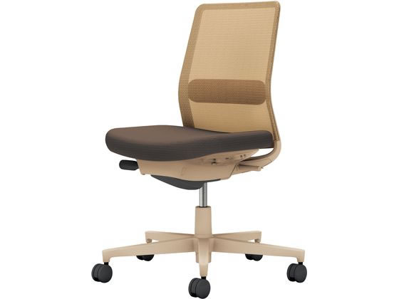 【メーカー直送】コクヨ モネット 肘なし 背座別色 ダークグレージュ/ソフトベージュ【代引不可】【組立・設置・送料無料】 肘なし メッシュチェア オフィスチェア オフィス家具