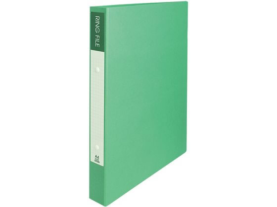 ビュートン 2穴リングファイル 紙製 A4タテ 背幅36mm グリーン A4 丸型2穴リングファイル 紙製 リング式ファイル