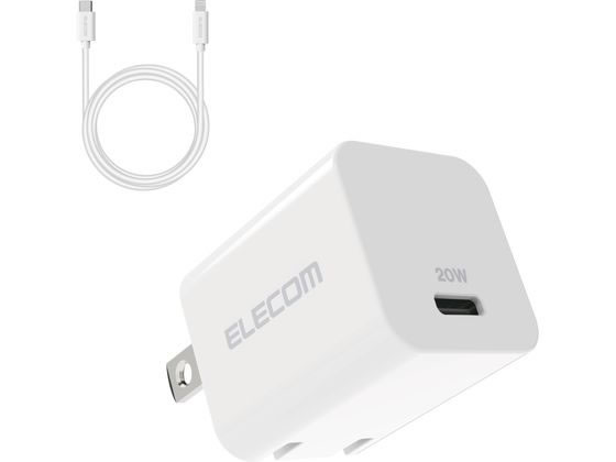 【ブラックフライデー限定★27日9:59迄店内ポイント2倍】【お取り寄せ】エレコム AC充電器 USB Type-C PD対応 1.5m MPA-ACLP04W...