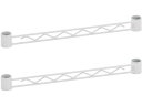 【ポイント10%バック★17日9:59迄】【お取り寄せ】エレクター ベーシックシリーズ ハンガーレール 300mm用 ホワイト 2本 BA112W メタルラック リビング収納 収納家具 インテリア 収納(3)