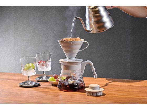 【マラソン限定★2,000円クーポン＆ポイント2倍】HARIO V60コーヒーサーバー02セット VCSD-02-PGR ドリッパー ミル コーヒー コーヒー器具 2