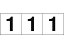 ココデカウで買える「【レビュー投稿で100円OFFクーポン】【お取り寄せ】TRUSCO 数字ステッカー 30×30 「1」 白/黒文字 3枚入 安全標識 ステッカー 現場 安全 作業」の画像です。価格は169円になります。