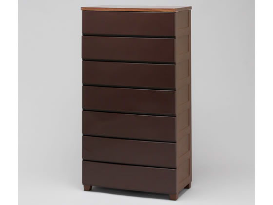 【レビュー投稿で100円OFFクーポン】【メーカー直送】アイリスオーヤマ ウッドトップチェスト 7段 幅730 ブラウン【代引不可】チェスト リビング収納 収納家具 インテリア 収納(3)