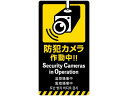 【お取り寄せ】ササガワ 注意喚起ステッカー 防犯カメラ 24-556 POP用紙 POP 掲示用品
