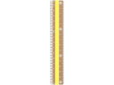 【店内全品ポイント2倍★16日9:59迄】 クツワ モジサシ定規 16cm ブラウン KB033BR 定規 スケール 教材 学童用品