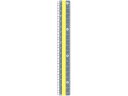 【店内全品ポイント2倍★16日9:59迄】 クツワ モジサシ定規 18cm グレー KB034GY 定規 スケール 教材 学童用品