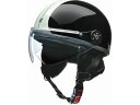 【店内全品ポイント2倍★16日9:59迄】 【お取り寄せ】リード工業 O-ONE シールド付ハーフヘルメットBKS OONEBKSI カー