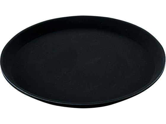 【楽天スーパーSALE限定★ポイント2倍＆2,000円クーポン】送料無料 【お取り寄せ】Cambro ノンスリップトレー 丸 1600CT(110)ブラック おしぼりトレイ トレー お盆 コースター テーブル キッチン