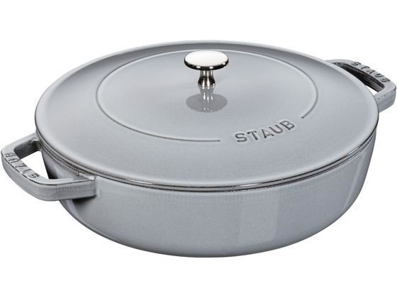 【レビュー投稿で100円OFFクーポン】【お取り寄せ】STAUB ストウブ ブレイザーソテーパン 24cm グレー 40511-471 キッチン雑貨