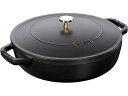 【レビュー投稿で100円OFFクーポン】【お取り寄せ】STAUB ストウブ ブレイザーソテーパン 28cm ブラック 40511-472 キッチン雑貨