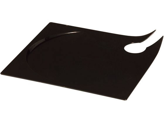 ＼10/4~10/17 9:59まで★店内全品ポイント2倍以上／ 【お取り寄せ】SOLIA ソリア マンタパーティープレート 20入 ブラック 140×140 カヌー型皿 洋食器 キッチン テーブル