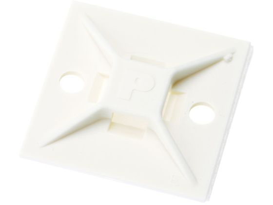 【商品説明】●束線を結束バンドを利用して、効率よく固定できます。●粘着テープ付なので、台紙から簡単に取り付けできます。●固定する電線の太さや重量によって5つのサイズがあります。●ネジ止めすることも可能です。（ABM20を除く）●使用温度範囲：−29℃〜49℃【仕様】●型番：ABM112-A-C●入数：100個●色：白　●縦（mm）：28．4　●横（mm）：28．4　●高さ（mm）：4．1　●使用結束バンド幅（mm）：2．3〜4．8　●ねじ穴径（mm）：3．7●UL難燃性（94V−2）　●屋内用　●RoHS対応　●最大静荷重（g）：59●ナイロン66●取り付け面の油やごみは取り除いてからご使用ください。【備考】※メーカーの都合により、パッケージ・仕様等は予告なく変更になる場合がございます。【検索用キーワード】パンドウイットマウントベースゴム系粘着テープ付き白（100個入）　パンドウイットマウントベース　パンドウイット電設機器　ABM112AC　電子機器　電設配線部品　ケーブル固定具　0074983281114　4036492　パンドウイット　マウントベース　ゴム系粘着テープ付き　白　（100個入）　ABM112−A−C　RPUP_02　R747AG制御盤や配電盤内での電線の配線、固定。