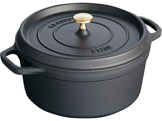 送料無料 【お取り寄せ】STAUB ストウブ ピコ・ココット ラウンド 34cm ブラック 40510-307 キッチン雑貨
