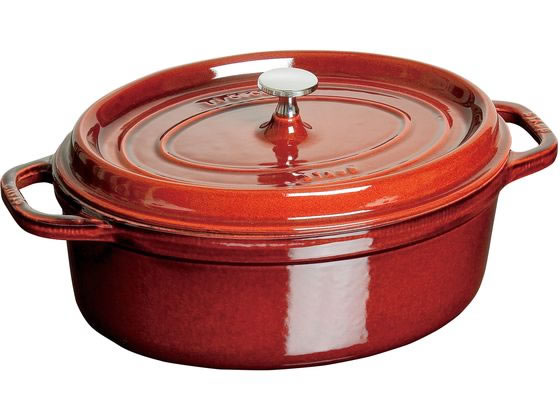 【お取り寄せ】STAUB ストウブ ピコ・ココット オーバル 29cm グレナディン 40509-364 キッチン 雑貨 テーブル