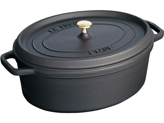 【ポイント2倍★22日20:00〜27日9:59迄】送料無料【お取り寄せ】STAUB ストウブ ピコ・ココット オーバル 41cm ブラック 40509-509 キッチン雑貨