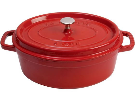 【ポイント2倍★22日20:00〜27日9:59迄】【お取り寄せ】STAUB ストウブ ピコ・ココット オーバル 27cm チェリー 40509-846 キッチン雑貨