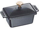 【レビュー投稿で100円OFFクーポン】【お取り寄せ】STAUB ストウブ 長角ミニテリーヌ 黒 40509-571 15cm 8878500 キッチン雑貨