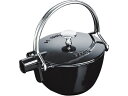 【レビュー投稿で100円OFFクーポン】【お取り寄せ】STAUB ストウブ ティーポット 丸型 1.15L ブラック 40509-421 キッチン雑貨