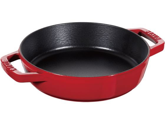 【レビュー投稿で100円OFFクーポン】【お取り寄せ】STAUB ストウブ 両手フライパン ラウンド 26cm チェリー フライパン 炒め鍋 鍋 厨房 キッチン
