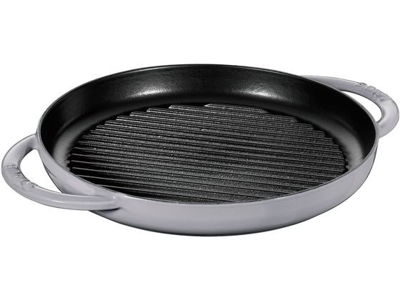 【ポイント2倍★22日20:00〜27日9:59迄】【お取り寄せ】STAUB ストウブ ピュアグリル ラウンド 26cm グレー 40509-522 キッチン雑貨