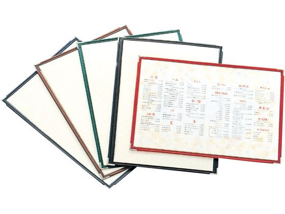 【レビュー投稿で100円OFFクーポン】【お取り寄せ】えいむ クリアテーピング メニューブック 合皮 LTB-..