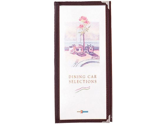 乐天商城 - 【マラソン限定★ポイント2倍】【お取り寄せ】シンビ メニューブック ABW-6 茶 6974900 メニューブック メニュー立て 卓上 厨房 キッチン テーブル