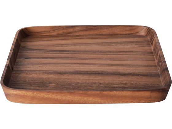 【レビュー投稿で100円OFFクーポン】【お取り寄せ】スワンソン商事 アカシア 正角トレー M CU-043 2585400 おしぼりトレイ トレー お盆 コースター テーブル キッチン