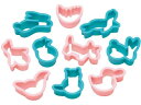 【店内全品ポイント2倍★28日9:59迄】【お取り寄せ】タイガークラウン PC クッキー抜型 動物 10pcs No.752 2603500 抜き型 製菓 厨房 キッチン テーブル