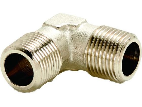 【レビュー投稿で100円OFFクーポン】【お取り寄せ】TRUSCO 外ねじエルボ オネジ×オネジ1／2 TLM4 継手 アダプター 配管材