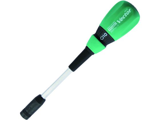 Plus Driver - 【レビュー投稿で100円OFFクーポン】【お取り寄せ】ベッセル ベクトルナットドライバーB290NT対辺10×125 B-290NT-H10 グリップドライバー ドライバー 六角棒レンチ 作業用品 工具