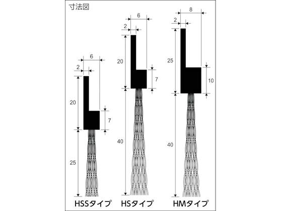 【お取り寄せ】バーテック バーカットHSSタイプ BF6-HSS5M NH25PP0.2黒 cocodecow-10580476 ココデカウ サンプル画像3