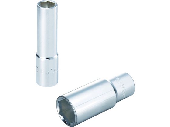【レビュー投稿で100円OFFクーポン】【お取り寄せ】TONE ディープソケット(6角) 14mm 4S-14L ソケット ソケットレンチ 作業用品 工具