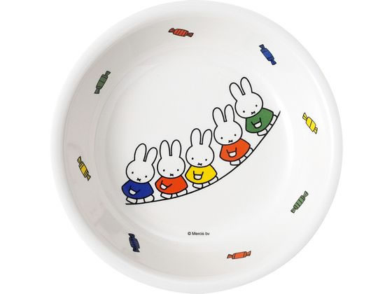 【レビュー投稿で100円OFFクーポン】【お取り寄せ】メラミン子供食器 ミッフィーとおともだち 深皿 M-1305FT 小皿 深皿 中華食器 キッチン テーブル