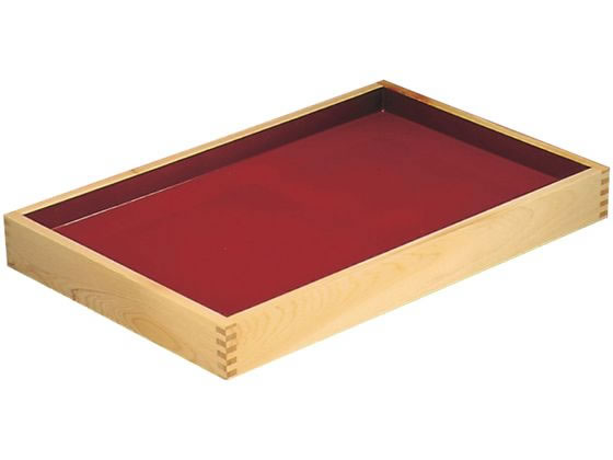 【レビュー投稿で100円OFFクーポン】【お取り寄せ】雅漆工芸 ひのき 角型 盛盆 深朱浅黒 520×330×H55 キッチン雑貨