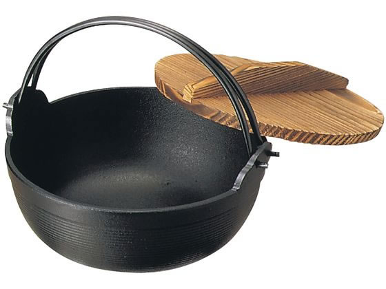 【楽天スーパーSALE限定★ポイント2倍＆2,000円クーポン】【お取り寄せ】岩鋳 南部鉄 ふる里鍋 深型 16cm 黒塗り 21006 キッチン雑貨