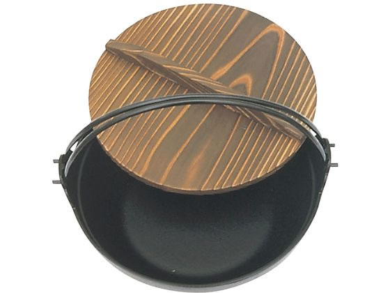 【レビュー投稿で100円OFFクーポン】【お取り寄せ】岩鋳 南部鉄 ふる里鍋 21cm 電磁用 黒塗り 21108 キッチン雑貨